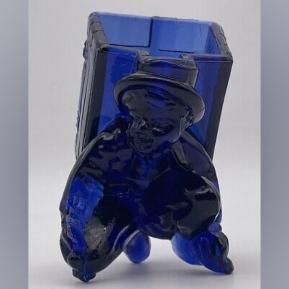 Cobalt Boy with Box Matchbox Holder - Picture 1 of 8